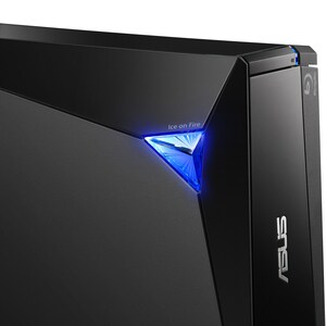 Asus Turbo Drive BW-16D1X-U Blu-ray Writer - External - Black - BD-R/RE Support - 40x CD Read/40x CD Write/24x CD Rewrite 
