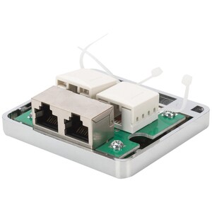 DIGITUS Professional Mounting Box - Silver - 1 pc(s) - 2 x RJ-45 Port(s)