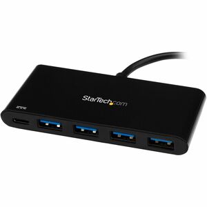 StarTech.com USB-Hub - USB-Typ C - Extern - Schwarz - 4 Total USB Port(s) - 4 USB 3.0 Port(s) - PC, Mac