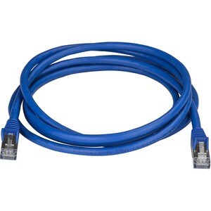 StarTech.com 2m CAT6a Ethernet Cable - 10 Gigabit Category 6a Shielded Snagless 100W PoE Patch Cord - 10GbE Blue UL Certif