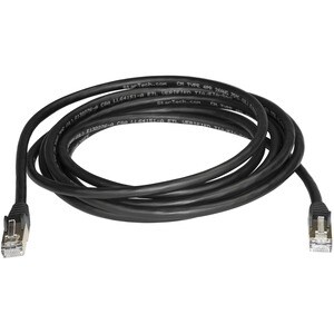 StarTech.com CAT6a Ethernet Cable - 3m - Black Network Cable - Snagless RJ45 Cable - Ethernet Cord - 3 m (10 ft.) - Cable 