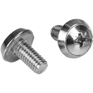 StarTech.com Rack Screws â€" 20 Pack â€" Installation Tool â€" 12 mm M6 Screws â€" M6 Nuts â€" Cabinet Mounting Screws and