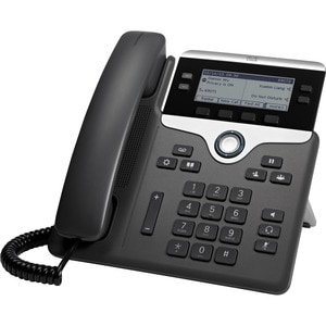 Cisco 7841 IP Phone - Wall Mountable - 4 x Total Line - VoIP - Enhanced User Connect License, Unified Communications Manag