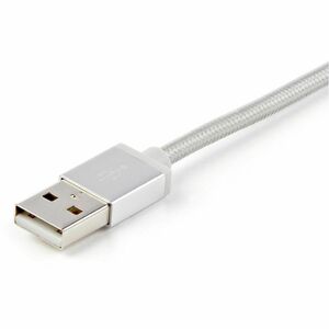 StarTech.com Cable Trenzado de 1m USB a Lightning USB-C y Micro USB - Cable Cargador para Teléfono Celular iPhone iPad Tab