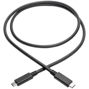 Eaton Tripp Lite Series USB-C Cable (M/M) - USB 3.2, Gen 2 (10 Gbps), 5A (100W) Rating, Thunderbolt 3 Compatible, 3 ft. (0