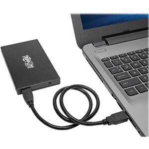 Tripp Lite by Eaton USB 3.1 Gen 2 (10 Gbps) 2.5 in. SATA SSD/HDD to USB-C Enclosure Adapter with UASP Support, Thunderbolt