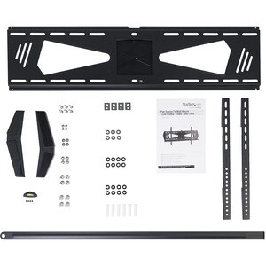 StarTech.com Low Profile TV Mount - Fixed - Anti-Theft - Flat Screen TV Wall Mount for 37" to 75" TVs - VESA Wall Mount - 