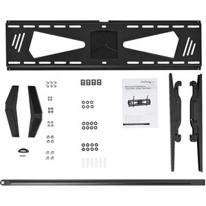 StarTech.com Low Profile TV Mount - Tilting - Black - Anti-Theft TV Wall Mount 37in to 70in TV - VESA Wall Mount - Monitor