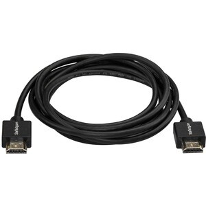 StarTech.com 6.6ft (2m) Slim HDMI 2.0 Cable, 4K 60Hz High Speed HDMI Cable w/ Ethernet, HDR10, HDMI Cord, M/M Gripping Con