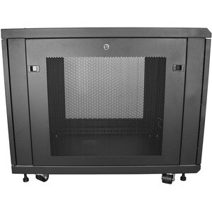 StarTech.com 4-Post 12U Server Rack Cabinet, 19" Data Rack Cabinet for Computer / IT Equipment, Home Network Rack, Half He