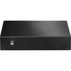 Switch a 5 porte fast Ethernet con 4 porte PoE+ e switch DIP