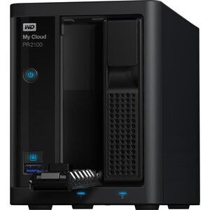 WD My Cloud PR2100 2 x Total Bays NAS Storage System - 20 TB HDD - Intel Pentium N3710 Quad-core (4 Core) 1.60 GHz - 4 GB 