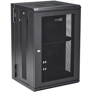 StarTech.com Wall Mount Server Rack Cabinet - 18U Rack - 20" Deep - Hinged Enclosure - Wall Mount Rack - Server Cabinet - 