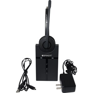 Spracht ZUM Maestro USB Headset - Mono - Wireless - DECT 6.0 - 350 ft - 32 Ohm - 300 Hz to 3.40 kHz - Over-the-head - Mona