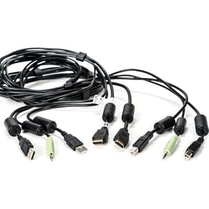 VERTIV 3.05 m KVM Cable - Cable for Keyboard/Mouse, KVM Switch - First End: 1 x 19-pin HDMI Type A Digital Audio/Video - M