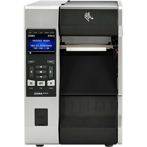 Zebra ZT610 Industrial Direct Thermal/Thermal Transfer Printer - Monochrome - Label Print - Ethernet - USB - Serial - Blue
