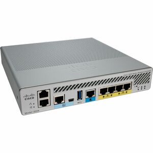 Cisco 3504 IEEE 802.11a/b/g/d/e/h/n/k/r/u/w/ac/ax Wireless LAN Controller - 5 x Network (RJ-45) - 5 Gigabit Ethernet, Giga