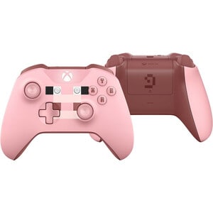 Microsoft Xbox Wireless Controller - Minecraft Pig - Wireless - Bluetooth - USB - PC, Xbox One - 36 ft Operating Range - Pink
