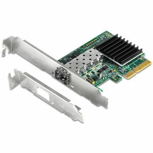 TRENDnet TEG-10GECSFP 10Gigabit Ethernet Card for Server - 10GBase-X, 10GBase-SR - SFP+ - New - Plug-in Card - PCI Express