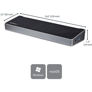 StarTech.com USB-Typ C Docking Station für Notebook, Tablet-PC - 60 W - TAA-konform - 5 x USB-Anschlüsse - 5 x USB 3.0 - N