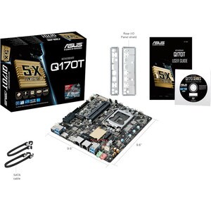 Asus Q170T Desktop Motherboard - Intel Q170 Chipset - Socket H4 LGA-1151 - Mini ITX - 32 GB DDR4 SDRAM Maximum RAM - SoDIM