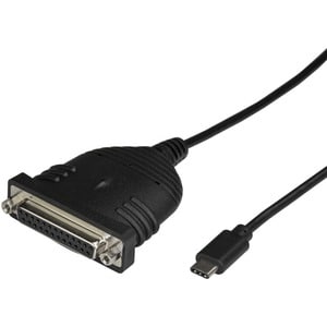 StarTech.com USB C to Parallel Printer Cable - USB to DB25 - Printer Cable Adapter - USB C Printer Cable - Bus Powered - A