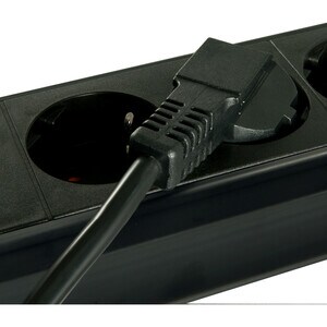LINDY Standard-Stromkabel - 2 m - für Studio-Licht - Schuko CEE 7/6 / IEC 60320 C13 - Schwarz