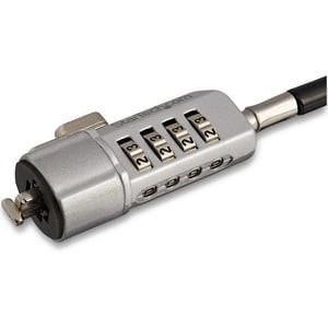StarTech.com Laptop Combination Lock - Security Lock - Computer Lock - 4-Digit Combination - Resettable - 6 Ft Vinyl-Coate