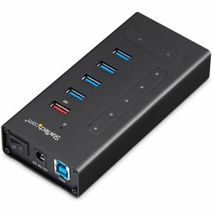 StarTech.com 7 Port USB C Hub - 2x USB-C & 5x USB-A - Mountable Metal USB 3.0 Type-C Hub - 5Gbps USB 3.2 Gen 1 - Self Powe