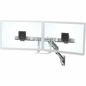 Ergotron Mounting Arm for Monitor, Curved Screen Display, Display - Polished Aluminum - Landscape/Portrait - Height Adjust