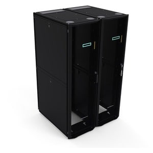 HPE Enterprise 42U Floor Standing Rack Cabinet for Server, KVM Switch - Black, Silver - 1360.78 kg Dynamic/Rolling Weight 