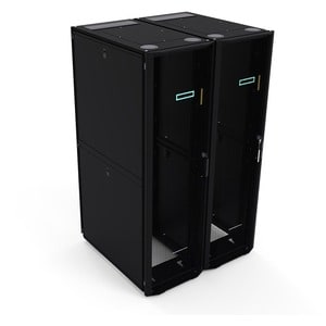 HPE Enterprise 42U Rack Cabinet for Server, KVM Switch - Black, Silver - 1360.78 kg Dynamic/Rolling Weight Capacity - 1360