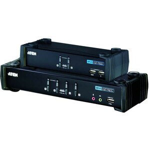 ATEN CubiQ CS1764A KVM Switchbox - 4 Computer(s) - 1 Local User(s) - 1920 x 1200 - 8 x USB - 5 x DVI