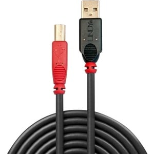 LINDY 10 m USB/USB-B Data Transfer Cable - Cable for Printer, MAC - First End: 1 x USB 2.0 Type A - Male - Second End: 1 x