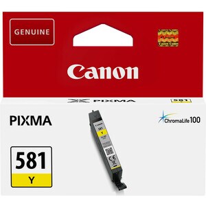 Canon CLI-581Y Original High Yield Inkjet Ink Cartridge - Yellow - 1 Pack - 259 Pages