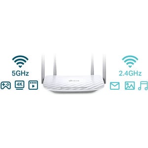 TP-Link Archer C50 Wi-Fi 5 IEEE 802.11ac Ethernet Drahtlos Router - 2,40 GHz ISM-Band - 5 GHz UNII-Band - 150 MB/s Drahtlo