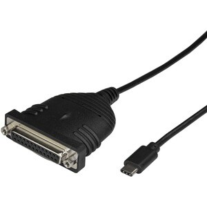 StarTech.com USB C to Parallel Printer Cable - USB to DB25 - Printer Cable Adapter - USB C Printer Cable - Bus Powered - 1