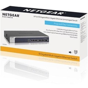Netgear XS508M Ethernet Switch - 8 Ports - 2 Layer Supported - Modular - Twisted Pair, Optical Fiber - Desktop, Rack-mount