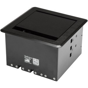 StarTech.com BOX4CABLE. Typ: Kabelgehäuse, Zweck: Tisch/Bank, Produktfarbe: Schwarz. Breite: 145 mm, Tiefe: 147 mm, Höhe: 