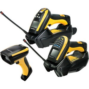 Datalogic PowerScan PM9100-910RB Handheld Barcode Scanner - Wireless Connectivity - Yellow - 1D - Imager - , Radio Frequency