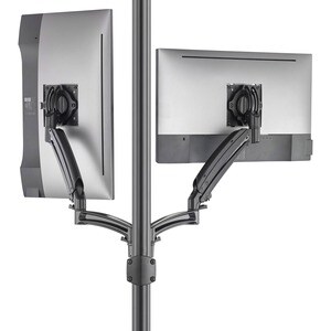 Chief Kontour K1P220BXRH Pole Mount for Monitor, All-in-One Computer - Black - TAA Compliant - 2 Display(s) Supported - 30