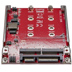 StarTech.com Dual-Slot M.2 to SATA Adapter - M.2 SATA Adapter for 2.5" Drive Bay - M.2 Adapter - M.2 SSD Adapter - M.2 NGF