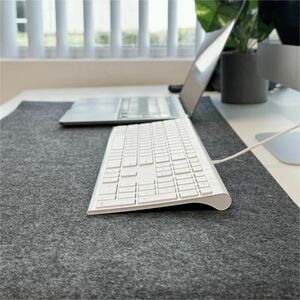 Macally Ultra-slim USB Wired Keyboard for Mac (White) - Cable Connectivity - USB Interface - 110 Key(s) - Windows, Mac OS 