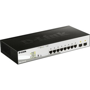 D-Link DGS-1210-10MP Ethernet Switch - 8 Ports - Manageable - Gigabit Ethernet - 1000Base-T, 1000Base-X - 3 Layer Supporte