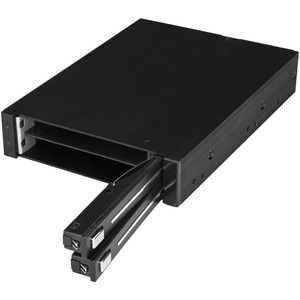 StarTech.com Dual-Bay 2.5in SATA SSD / HDD Rack for 3.5in Front Bay - Trayless SATA Backplane - RAID - SATA/600 - Serial A