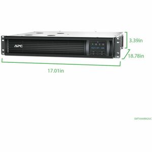APC Smart-UPS, Line Interactive, 1000VA, Rackmount 2U, 120V, 6x NEMA 5-15R outlets, SmartConnect Port+SmartSlot, AVR, LCD 