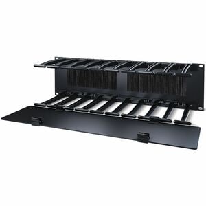 APC by Schneider Electric AR8605 Cable Organizer - Black - 1 Each Pack - TAA Compliant - Cable Manager - 3U Rack Height
