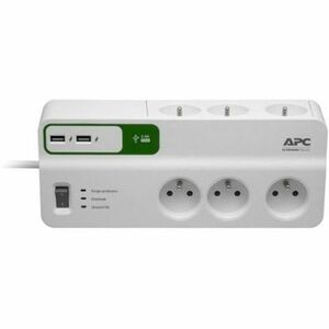 APC by Schneider Electric SurgeArrest PM6U-FR Supressor/protetor de picos de corrente - 2.30 kVA - 1836 J - 230 V - Input5