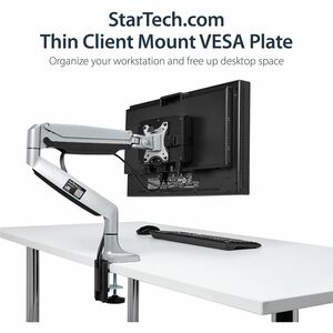 StarTech.com Thin Client Mount - VESA Mounting Bracket - Under Desk Computer Mount - Thin Client PC Monitor Mount - 5 kg L