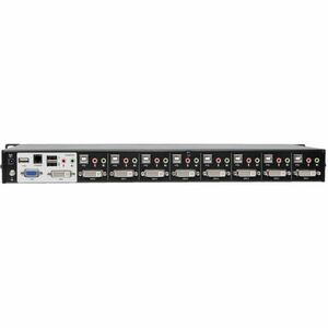 Tripp Lite by Eaton 8-Port DVI/USB KVM Switch with Audio and USB 2.0 Peripheral Sharing, 1U Rack-Mount, Dual-Link, 2560 x 